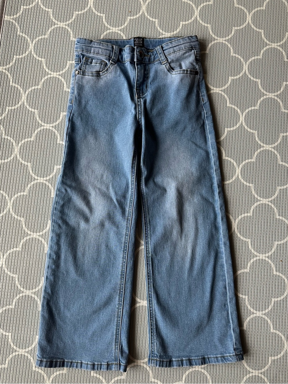 deux par deux girls wide leg jeans